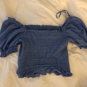 brandy melville cropped blouse